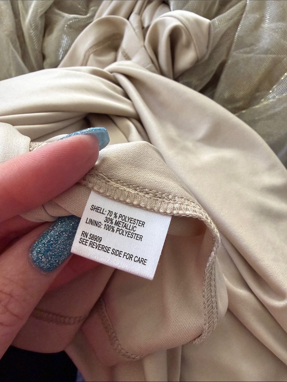 Chelsea & Violet Champagne Ruffled Tulle Midi Skirt - Picture 8 of 9